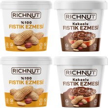 Richnut 4 kg Fıstık Ezmesi Paketi (2 Adet Çikolatalı -2 Adet Sade)