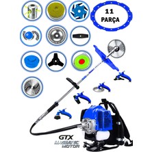EISENN German EFR 691 Sırt Tırpan 11 Parça Benzinli Motorlu Ot Çalı Tırpanı Çim Biçme Makinesi Çelik Fırça