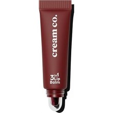 Adoz Shopping Cream Co. Nemlendirici Parlatıcı 3in1 Lip Balm, Dudak Bakım, Black Cherry Bordo, Hyaluronik Asit Seramid