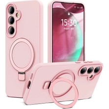 Nezih Case  Samsung Galaxy A37 Uyumlu Içi Kadife Stand Olabilen Halka Yüzüklü Şık Kılıf
