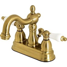 Adoz Shopping KB1607PL 10 cm Orta Set Banyo Bataryası Plastik Açılır, Fırçalanmış Pirinç