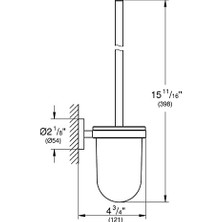 Adoz Shopping Start Tuvalet Fırçası Seti | Duş / Banyo Aksesuarları | Krom | 41185000