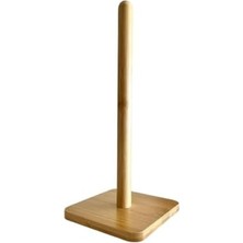 Adoz Shopping Bambu Kağıt Havlu Tutucu – Doğal Ahşap, Sağlam ve Şık Tasarım
