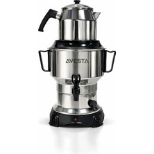 Armağan Elektrikli Çelik Semaver 3,5 lt Gri Renk Hızlı Demleme Teknolojisi ile Enerji Tasarruflu