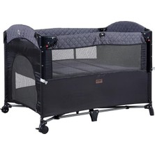 Prego Miami Basic Oyun Parkı 70 x 110 cm Füme Tekerlekli Ergonomik Yapı ile Kolay Kullanım