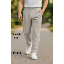 Cedy Denim Erkek Yüksek Bel Pileli Baggy Chino Pantolon C358