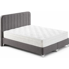 Mersanto Poligron Bazalı Yatak Seti – Modern Sandıklı Depolamalı Çift Kişilik Yatak