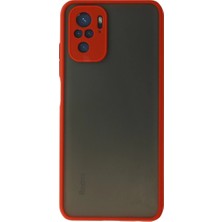 Akinco Xiaomi Redmi Note 10 Kılıf Montreal Silikon Kapak - Kırmızı
