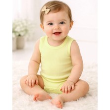 Organickid Serene Bebek Sarı Atlet Body