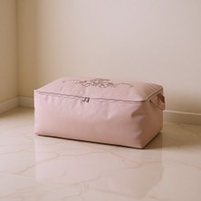Madame Coco Pudra Renkli Çiçek Desen Baskılı Hurç 74x46x46 cm Polipropilen Malzemeden Üretim