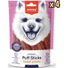 Wanpy Tahılsız Tatlı Patatesli Köpek Çiğneme Ödülü 100 gr x 4 Adet