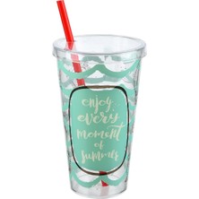 Cosiness Practical Kapaklı Pipetli Bardak 600 ml
