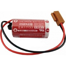 Toptan Bulurum Maxell ER17/33 3.6V 2/3A Size  Pil  Kahverengi Soket