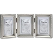 Adoz Shopping Frames Inci Bordür, 2,5 x 3,5 Cm, Üçlü, Kalay