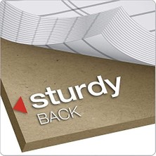 Adoz Shopping Prism+ Yazı Blokları, 21 x 29 Cm, Farklı Renkler, Her Biri 2 Adet: Gri, Orkide, Mavi, Protokol Çizgileri, 50 Yaprak, Delikli Sayfa, 6 Adet (63116)