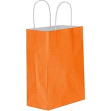 MSB Ambalaj Turuncu Kraft Çanta Orta Boy 25X12X31 cm 25 Adet