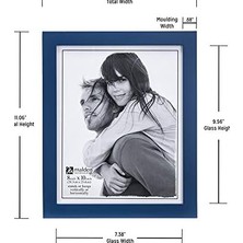 Adoz Shopping International Designs Burl Walnuss Holz Bilderrahmen Aus Holz Mit Bordüre Schwarz, Oil Rubbed Bronze, 8 By 10-Inch