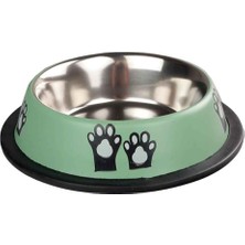 Ankur Oripet Pati Desenli Metal Mama ve Su Kabı Yeşil 16 Oz 15,5 cm