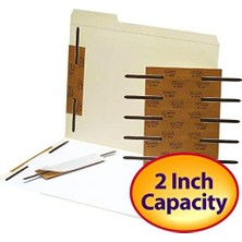 Adoz Shopping Kendinden Yapışkanlı Metal Bağlantı Elemanı, Güçlendirilmiş, 2" Kapasiteli, Kahverengi, Kutu Başına 100 (68215)