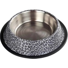 Ankur Oripet Leopar Desenli Metal Mama ve Su Kabı Beyaz 16 Oz 15,5 cm