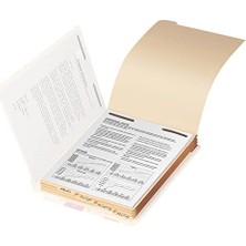 Adoz Shopping Istiflenebilir Klasör Bölücü, Bağlantı Elemanlı, Alt 1/5 Kesim Sekme, Mektup Boyutu, Manila, Kutu Başına 50 (35600)