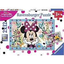 Adoz Shopping (76192) 2 x 12 Parça Puzzle Wd, Minnie