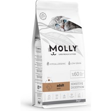 Molly Hypoallergenıc Yetişkin Kedi Kuru Mama Kuzu Etli 2 kg+2 ADET WHİSKAS YAŞ MAMA 85 GRAM