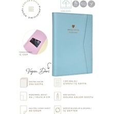 Adoz Shopping Geçmeli ve Cepli Defter A6 Ivory 128 Yaprak