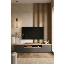 Robin Home Tv Ünitesi Televizyon Sehpası Tv Sehpası 180 cm Antrasit
