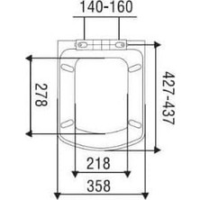Adoz Shopping Nkp 0337 Üstten Sıkmalı Yavaş Kapanır Klozet Kapağı