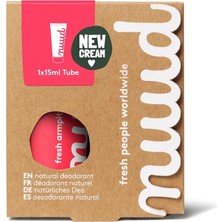 Adoz Shopping Nuud Starter Pack 15ML - 72 Saat Etkili, %100 Doğal & Vegan Parfümsüz Krem Deodorant