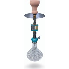 Benko Orta Boy Nargile Takımı Paslanmaz Çelik Şık Taşınabilir,tam Boy:48,şişe ÇAP:19CM