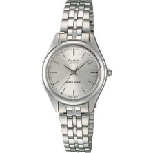 Casio Standart Kadın Kol Saati 5 ATM Suya Dayanıklı Gri Kadran ve Çelik Kordon ile Şık Tasarım LTP-1129A-7ARDF