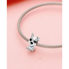 Corney Design Cool Dog Sevimli Köpek Charm 925 Ayar Gümüş