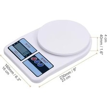 Adoz Shopping Bydiz Terazi BY-010 Dijital Mutfak Terazisi - Mutfak Tartısı - Dara Alma Özellikli, LCD Ekran, Otomatik Kapanma Özelliği - 10 kg Kapasitesi 1 gr Hassasiyetli Dijital Mutfak Tartısı