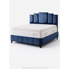 Mersanto Dark Bazalı Yatak Seti – Modern Sandıklı Çift Kişilik Yatak