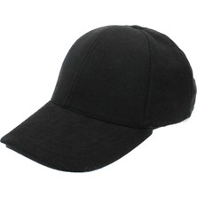 Cappello Erkek Siyah Kaşe Düz Şapka Kep CAPKASR001