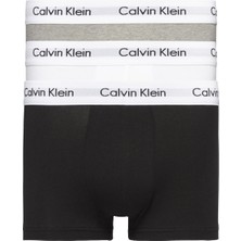 Calvin Klein Erkek Renkli 3'lü Trunk Boxer Seti Cotton Stretch Pamuklu Esnek Konforlu Tasarım