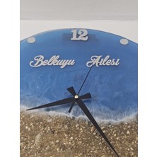 Sekiziki Kişiye Özel Tasarım Epoksi Duvar Saati