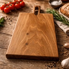 Hicowood Doğal Ceviz Sunum-Kesme Tahtası - Lazerle İsim/Söz Yazılır