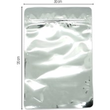 20*30*10 Şeffaf Metalize Kilitli Doypack 50 Adet