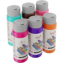 Esranın Dünyası 6'lı Tamamlayıcı Renkler Akrilik Boya Seti - 6X60ML
