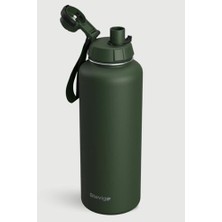 Adoz Shopping 1 Hand Leak-Proof Sızdırmaz Çelik Termos 1500 ml Green ST-252