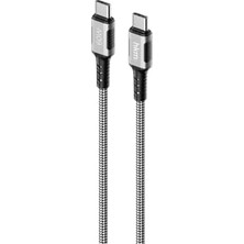 Adoz Shopping Dynamıc 60W Hızlı Şarj, Mıknatıslı, Type-C To Type-C Şarj ve Data Aktarım Kablosu, 1 Metre, Siyah