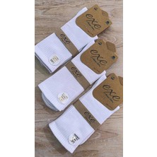 Ünlü Çorap ERKEK SPOR ÇORAP COTON YIKAMA PARFÜMLÜ BEYAZ 3 ÇİFT