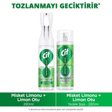 Cif Infinite Clean Sprey  + Yedek Şişe Misket Limonu ve Limon Otu ( 280ML +280 Ml)