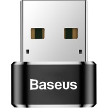 Baseus USB Type-C OTG Dönüştürücü Siyah Alüminyum Malzeme ile Hızlı Veri Transferi