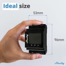 Adoz Shopping Pro Çift Kapak/deklanşör Pm | Lan, Wi-Fi ve Bluetooth Bağlantısı, Profesyonel Dın Ray Akıllı Çift Kapaklı/deklanşör Kontrol Cihazı 2 Kapaklı 16 A | Ev Otomasyonu | Hassas Güç Ölçümü