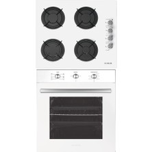 Alveus Sofya 2'li Beyaz Ankastre Set (GLS640B -MFA614B) A Sınıfı Enerji ve Yüksek Performans Özellikleriyle