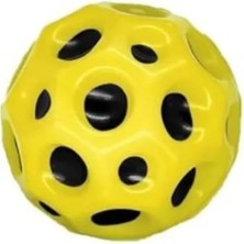 Adoz Shopping Moon Ball (Yükseğe Zıplayan Top) - 7 cm - Süper Eğlenceli Uzay Topu - Space - Bouncy Ball - Sarı